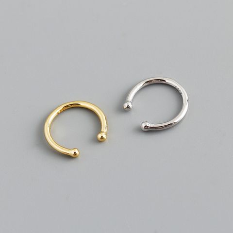 Simple Style Geometric Sterling Silver Plating Ear Clips 1 Piece