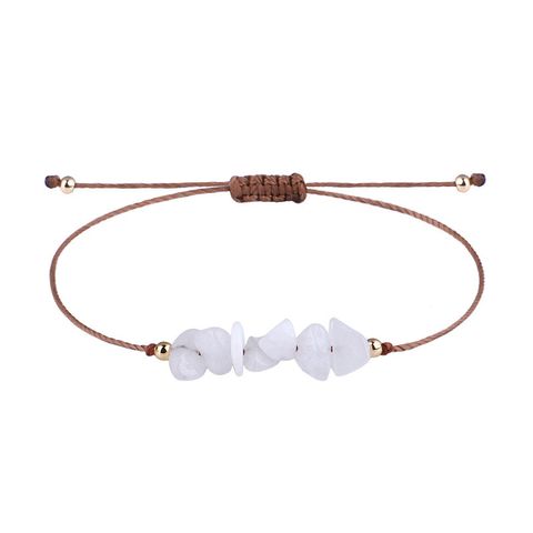 Pastoral Geometric Stone Rope Braid Women's Bracelets