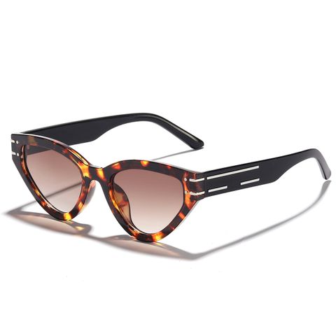 Hip-hop Ac Cat Eye Triangle Full Frame Women's Sunglasses