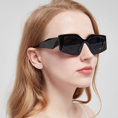 Basic Lady Fashion Ac Square Quadrilateral Full Frame Women's Sunglasses