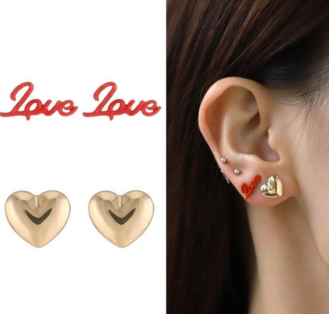 Wholesale Jewelry Sweet Heart Shape Iron Copper Rhinestones Plating Pendant Necklace