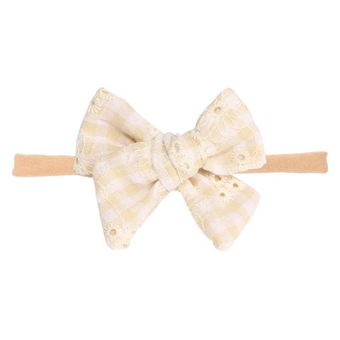 Cute Bow Knot Cloth Flowers Lace Bowknot Hair Band 1 Piece