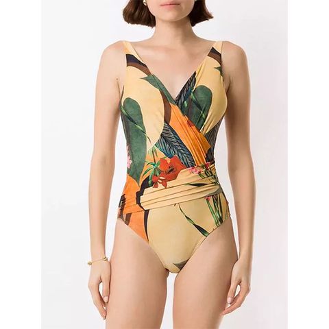 Women's Sexy Printing Backless One Piece