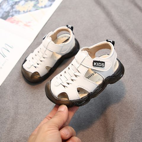 Kid's Fashion Color Block Round Toe Casual Sandals