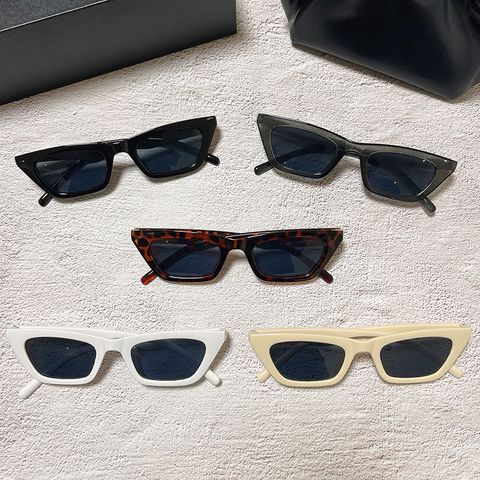 Décontractée Bloc De Couleur Léopard Ca Oeil De Chat Plein Cadre Hommes De Lunettes De Soleil