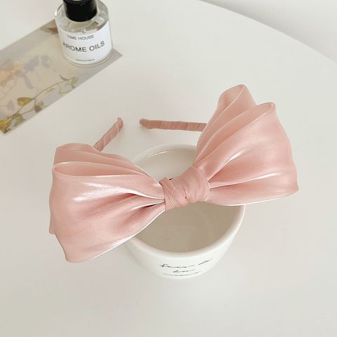 Fashion Solid Color Bow Knot Cloth Hair Band 1 Piece