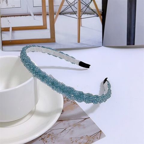 Fashion Solid Color Artificial Pearl Beaded Hair Band