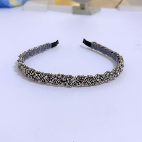 Fashion Solid Color Artificial Pearl Beaded Hair Band
