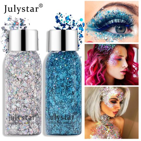 Fashionable Portable Compact Colorful Stage Makeup Glitter Eyeshadow
