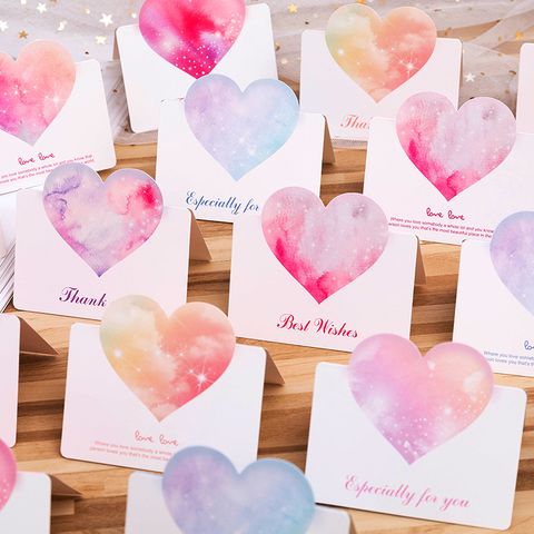 Fashion Color Heart Three-dimensional Greeting Card