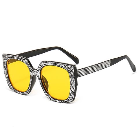 Fashion Round Dots Ac Square Full Frame Women's Sunglasses