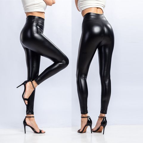 Women's Daily Casual Solid Color Full Length Leggings