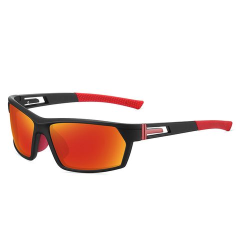 Sports Color Block Tac Square Full Frame Sports Sunglasses