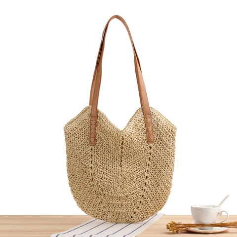 Women's Large Spring&summer Straw Vintage Style Straw Bag