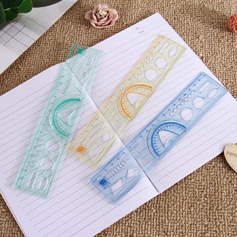 Wholesale Creative 20cm Ruler Student Multifunctional Four-in-one Ruler
