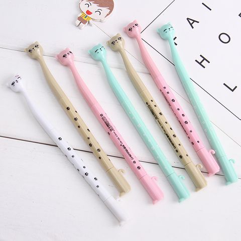 Cartoon Cute Tall Cat Student Office Signature Pen Creative Stationery 0.5mm Gel Pen