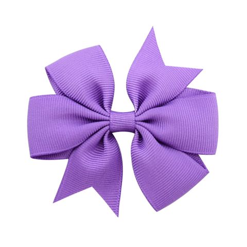 40 Colors New Six Ears Solid Color Rib Fishtail Bow Children's Hair Accessories