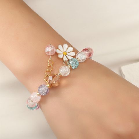 Damenmode-weinlese-kristallgänseblümchen-armband