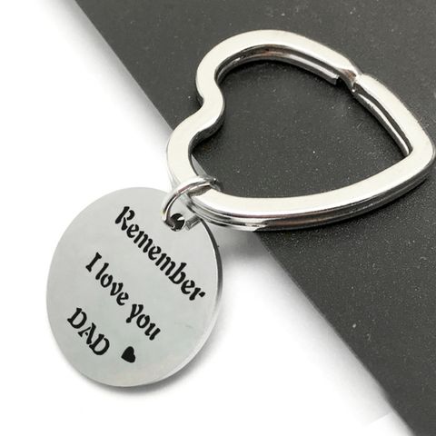 Father's Day Mother's Day Stainless Steel Keychain Wholesale