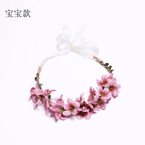 Parent-child Garland Hairband Simulation Small Orchid Baby Headband