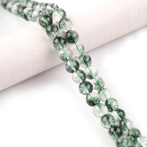 Green Loose Flower Crystal Semi-finished Wholesale Diy Jewelry Beaded Accessories