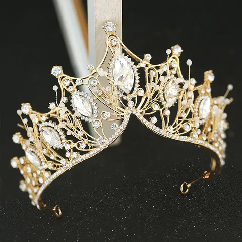 Ensemble De Boucles D&#39;oreilles De Couronne De Strass De Style Coréen Accessoires De Cheveux De Mariage