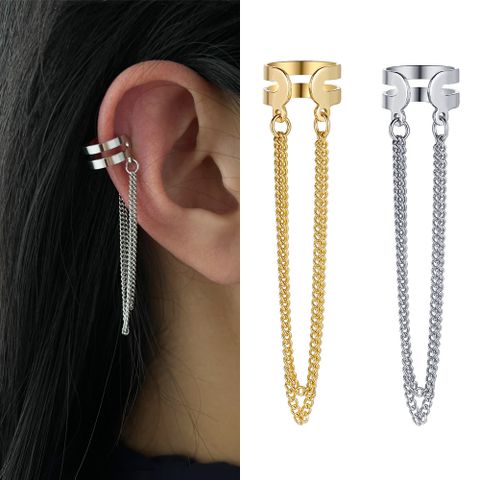 Wholesale Jewelry Vintage Style C Shape Alloy Plating Earrings