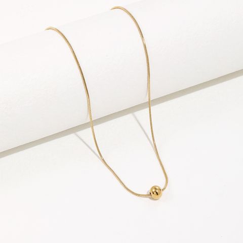 304 Stainless Steel 14K Gold Plated Simple Style Ball