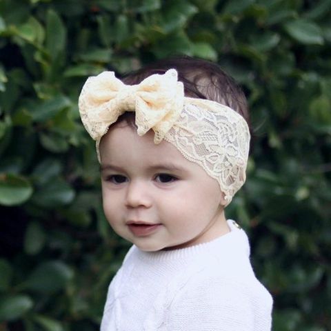 Double Lace Bow Baby Hairband Headband Girls Simple Hair Accessories