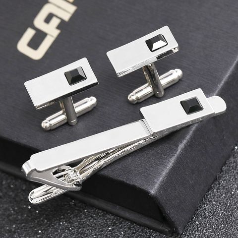 Cross-border  Fashion Accessories Europe And The United States New Men&#39;s Business Casual Fashion French Diamond Tie Clip Accessories