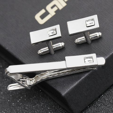 Cross-border   Europe And The United States Fashion New Hot Selling Men&#39;s French Casual Business Shirt Tie Clip Cufflinks