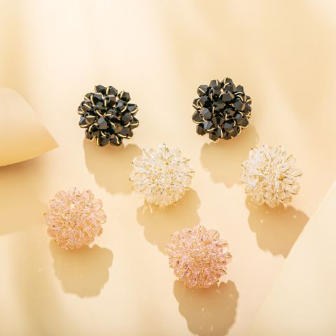 Flower Synthetic Resin No Inlaid Earrings