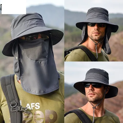 Fisherman Hat Men's Summer Outdoor Quick-drying Sunscreen Hat