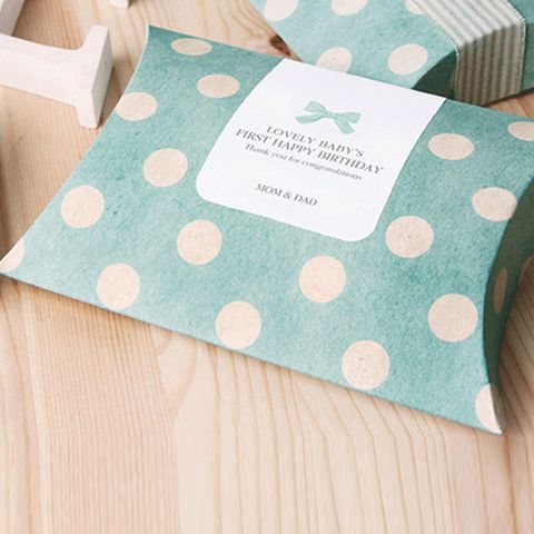 Retro Creative Small Candy Pillow Box Jewelry Packaging Folding Carton