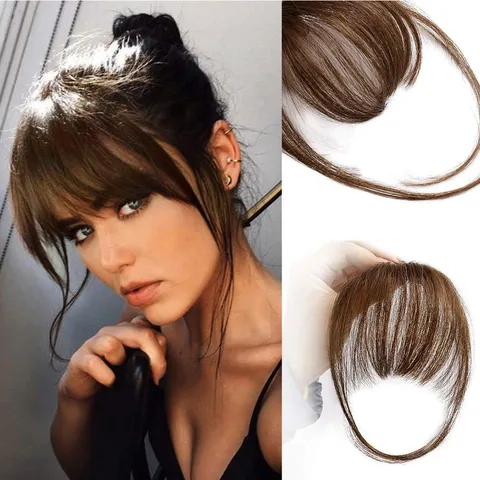 Fashion Bangs Wig Female Real Human Hair Wig Set