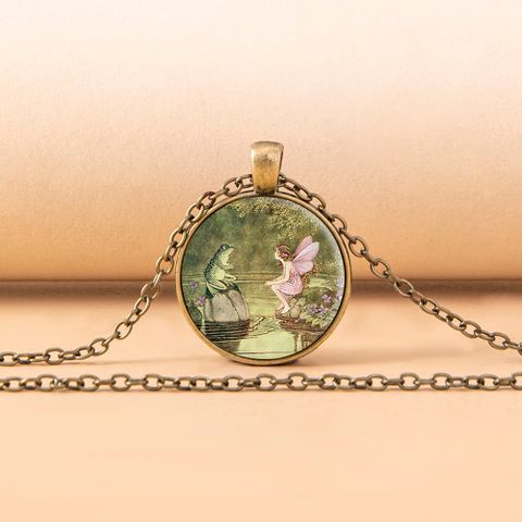 Fashion Animal Alloy Glass Unisex Necklace