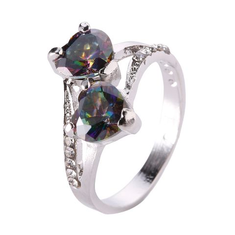 Fashion Rhinestone Bows Knotted Shape Crystal Alloy Ring