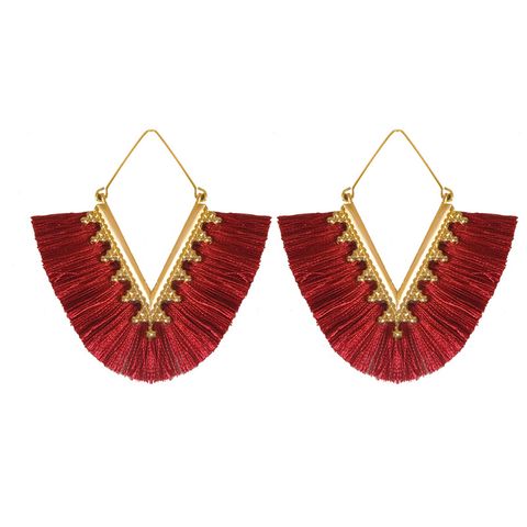 Fashion Exaggerated Geometric Tassel Earrings Nhdp149052