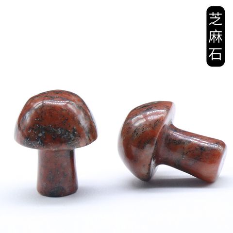 Crystal Agate Semi-precious Stones 2cm Mini Mushroom Decoration Landscaping Diy Accessories Wholesale