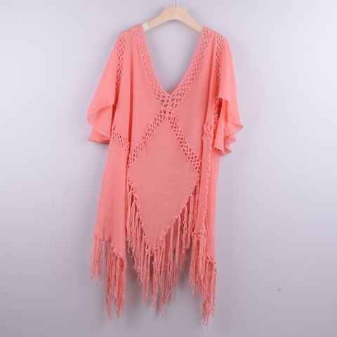 Fashion Solid Color Cover Ups