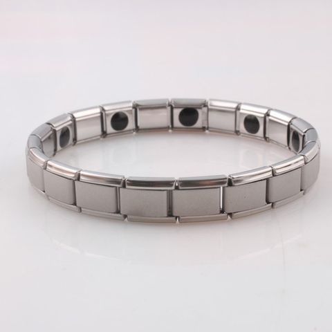 Titanium Stainless Steel Magnet Stretch Bracelet