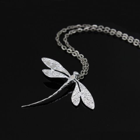 Fashion Jewelry Pastoral Style Simple Dragonfly Necklace