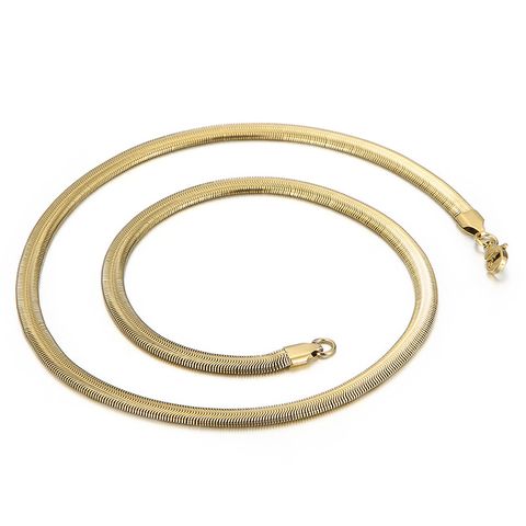 Acero Titanio Chapados en oro de 18k Moda Geométrico Collar