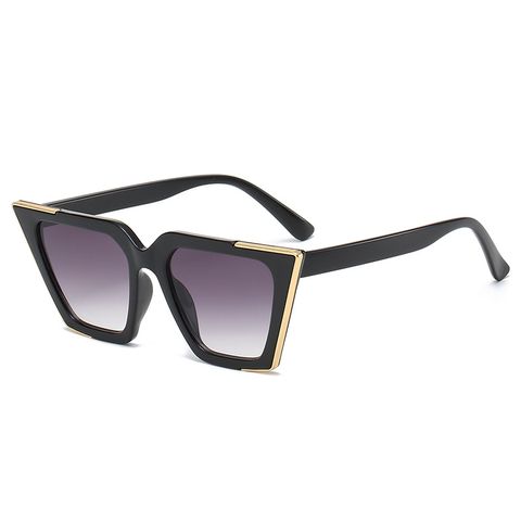 New Fashion Cat Eye Sunglasses Fashion Gradient Metal Edge Sunglasses
