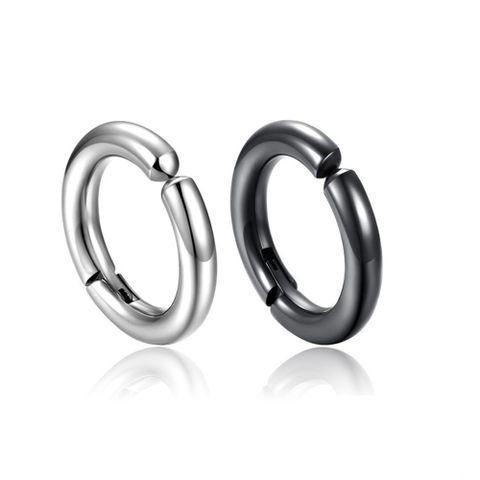 Fashion Simple Geometric Titanium Steel Earrings Ear Clips