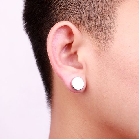 Simple Style Geometric Plating Metal Earrings Ear Studs