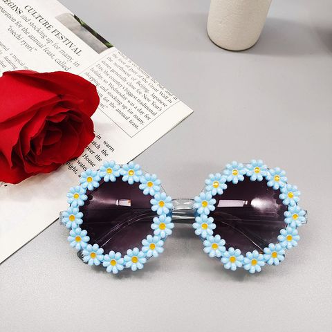 Simple Style Flower Uv400 Kids Sunglasses