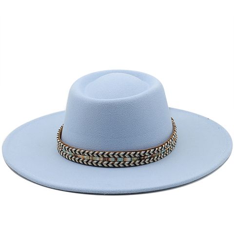Fashion Ethnic Autumn And Winter Men's And Women's Couple Broad-brimmed Hat
