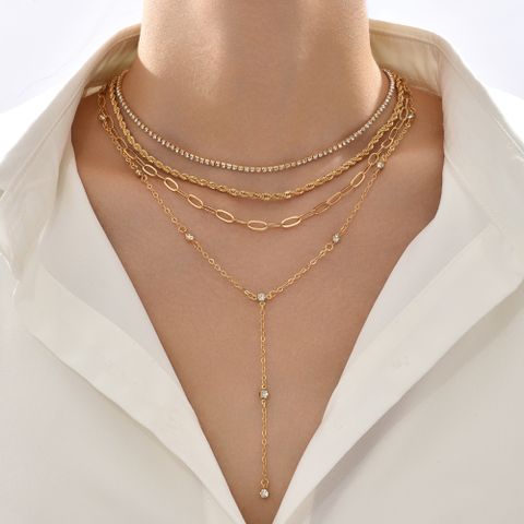 Exaggerated Punk Star Alloy Wholesale Layered Necklaces Long Necklace
