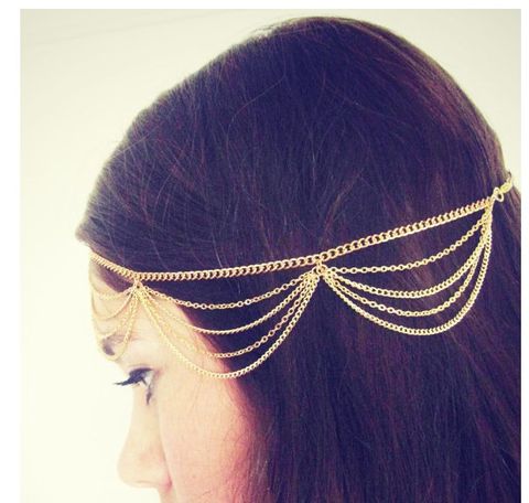Fashion Chain Tassel Multi-layer Hair Band Hair Accessories